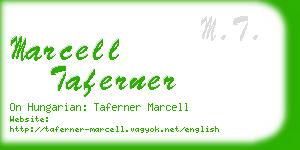marcell taferner business card